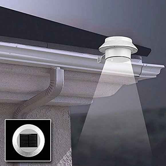 Solar Powered LED Gutter, Fence, Security & Garden LIGHTS (box of 4) NEW… - Picture 6 of 7